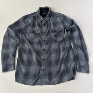 Roark Men’s Nordsman Light Long Sleeve Flannel Small Snap Button Gorpcore